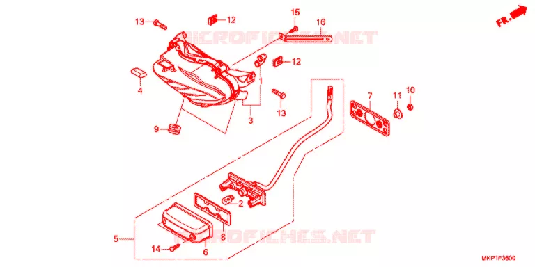 ACHTERLICHT  Honda MOTO 400 CBR 2021  CBR400RAM_J