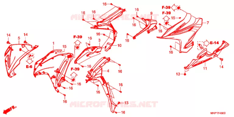 MIDDENKAP  Honda MOTO 400 CBR 2021  CBR400RAM_J
