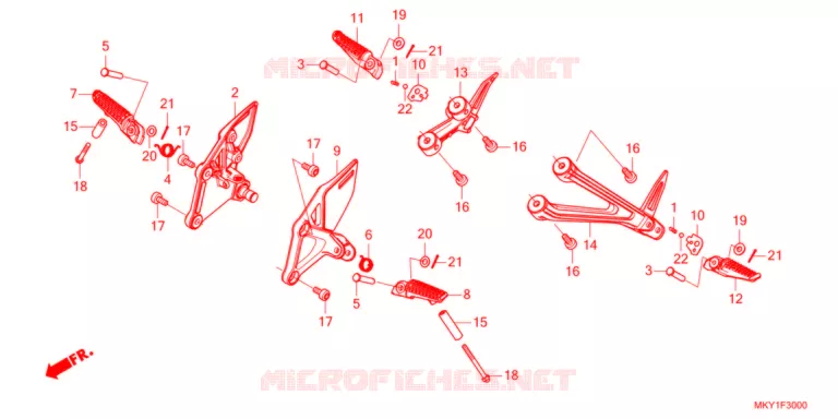 OPSTAP   Honda MOTO 650 CBR 2022  CBR650RAM