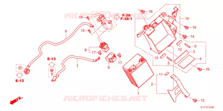 ACCU   Honda MOTO 250 CRF 2022  CRF250LAM