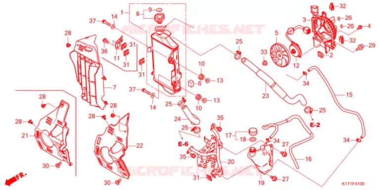 RADIATEUR   Honda MOTO 250 CRF 2021  CRF250LAM