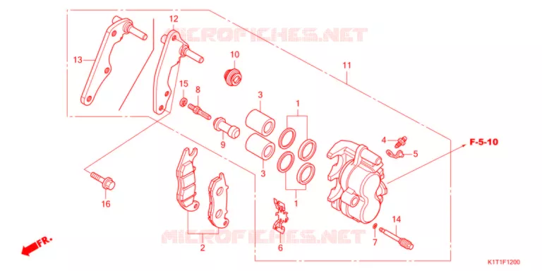 VOOR REMKLAUW   Honda MOTO 250 CRF 2021  CRF250LAM