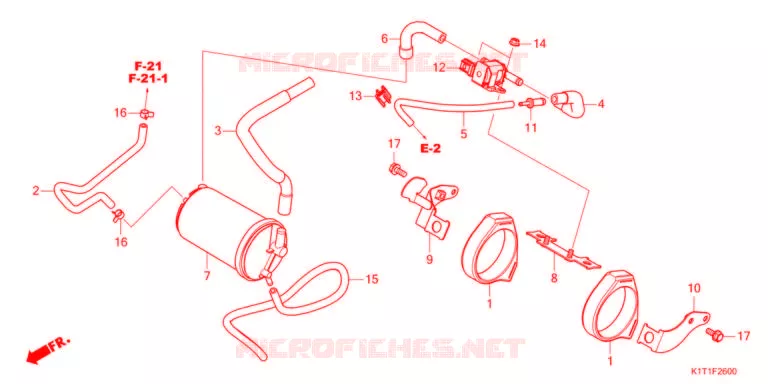 KOOLSTOFBUS   Honda MOTO 250 CRF 2021  CRF250LDAM