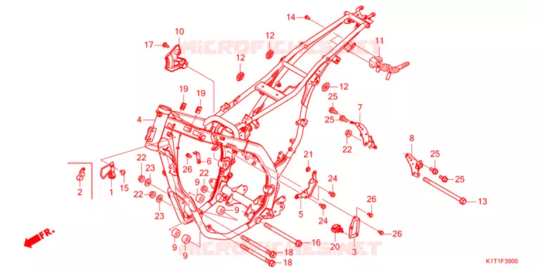 FRAME CHASSIS   Honda MOTO 250 CRF 2022  CRF250LRAM