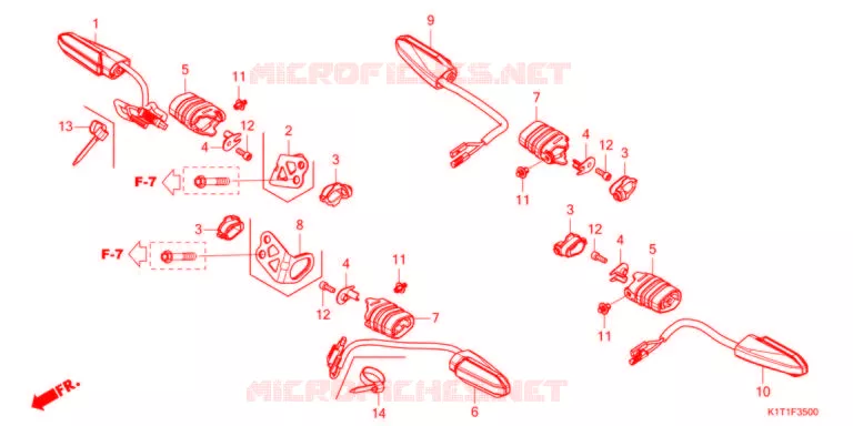 KNIPPERLICHT   Honda MOTO 250 CRF 2022  CRF250LRAM