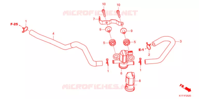 LUCHTINJECTIE SOLENOIDEKLEP Honda MOTO 250 CRF 2022  CRF250LRAM