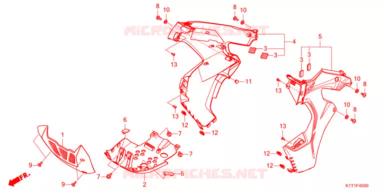 MIDDENKAP  Honda MOTO 250 CRF 2022  CRF250LRAM