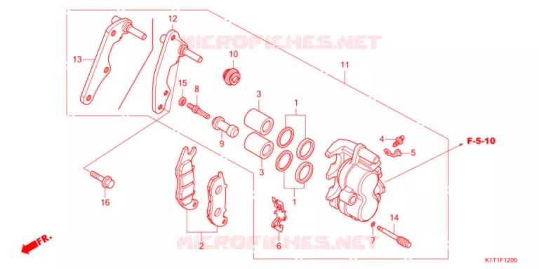 VOOR REMKLAUW   Honda MOTO 250 CRF 2021  CRF250LRAM