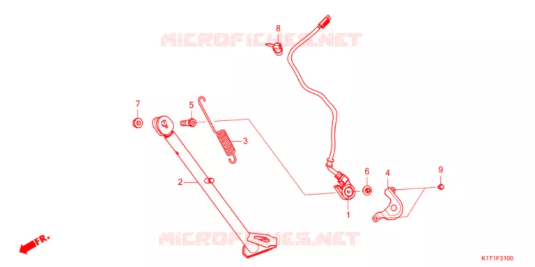 ZIJDE STANDAARD   Honda MOTO 250 CRF 2022  CRF250LRAM