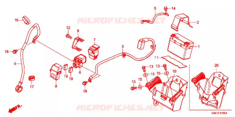 ACCU Honda MOTO 250 CRF 2021  CRF250RXL