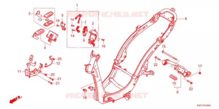 FRAME CHASSIS   Honda SCOOTER 110 DIO 2022  NSC110M