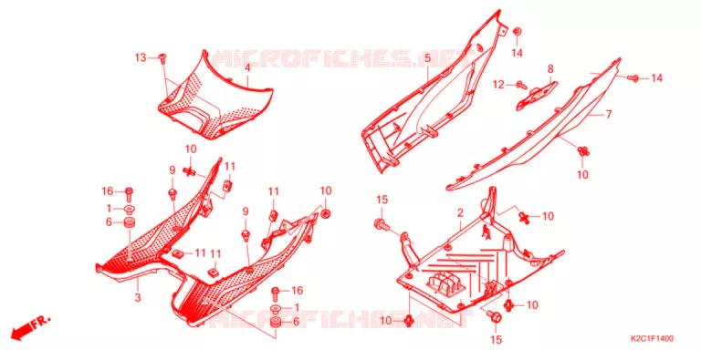 VLOER OPSTAP  Honda SCOOTER 110 DIO 2021  NSC110M