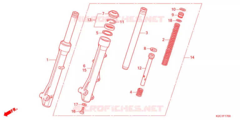 VOOR VORK  Honda SCOOTER 110 DIO 2021  NSC110M