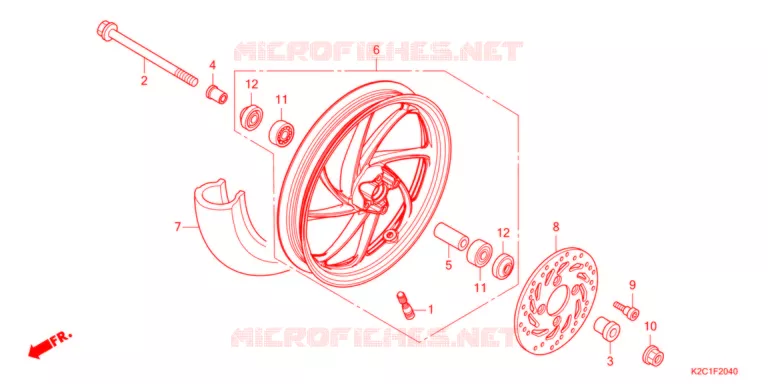 VOOR WIEL  Honda SCOOTER 110 DIO 2022  NSC110M
