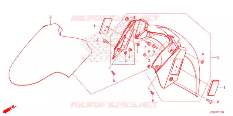 VOOR STROOMLIJNKAP   Honda SCOOTER 250 FORZA 2022  NSS250AM