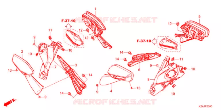 SPIEGEL   Honda SCOOTER 250 FORZA 2021  NSS250AM
