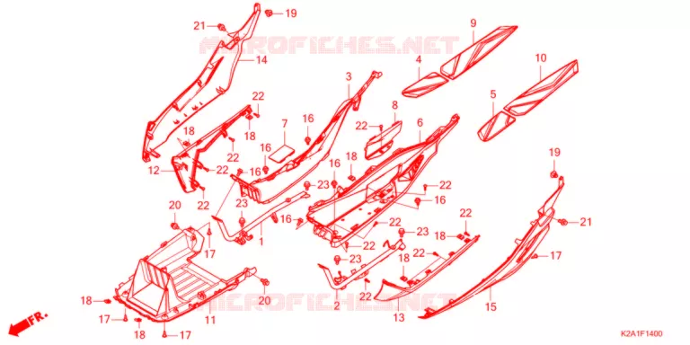 VLOER OPSTAP  Honda SCOOTER 250 FORZA 2021  NSS250AM