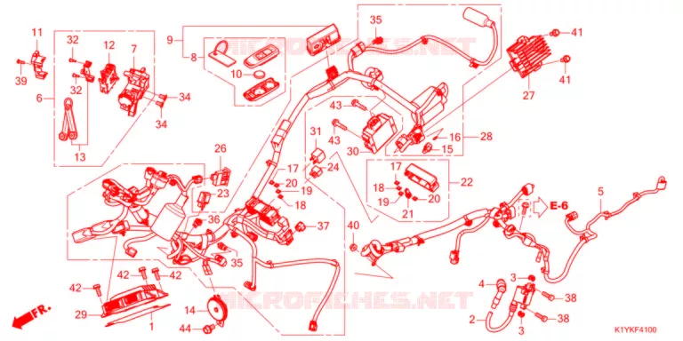 BEDRADINGSBUNDEL Honda SCOOTER 125 PCX 2022  WW125HVM