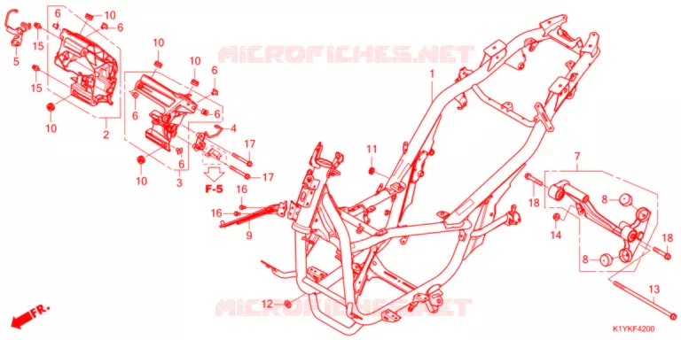 FRAME CHASSIS   Honda SCOOTER 125 PCX 2022  WW125HVM