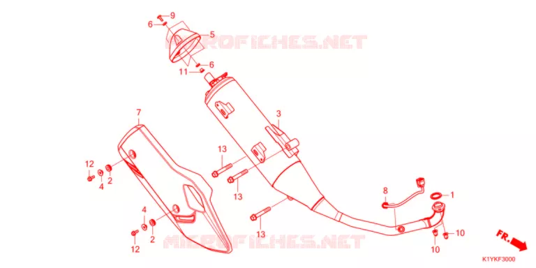 UITLAATDEMPER   Honda SCOOTER 125 PCX 2022  WW125HVM