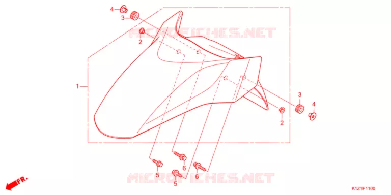 VOOR STROOMLIJNKAP   Honda SCOOTER 150 PCX 2021  WW150AM