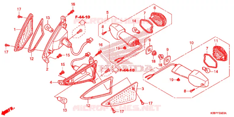 KNIPPERLICHT   Honda MOTO 110 WAVE 2021  AFS110MDJ