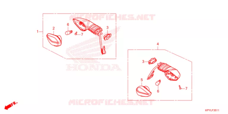 VOOR KNIPPERLICHT (CFT125MRM/MSM/MRCM) Honda MOTO 125 XRM 2022  CFT125MRCM