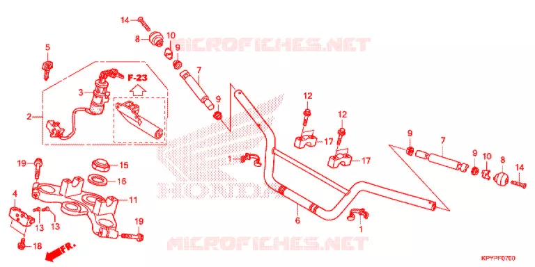 HENDEL PIJP/BOVENSTE BRUG   Honda MOTO 125 XRM 2019  CFT125MSK_2PH