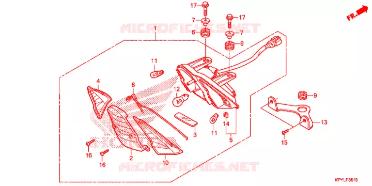 ACHTER COMBINATIE LICHT  Honda MOTO 125 XRM 2024  CFT125MSM
