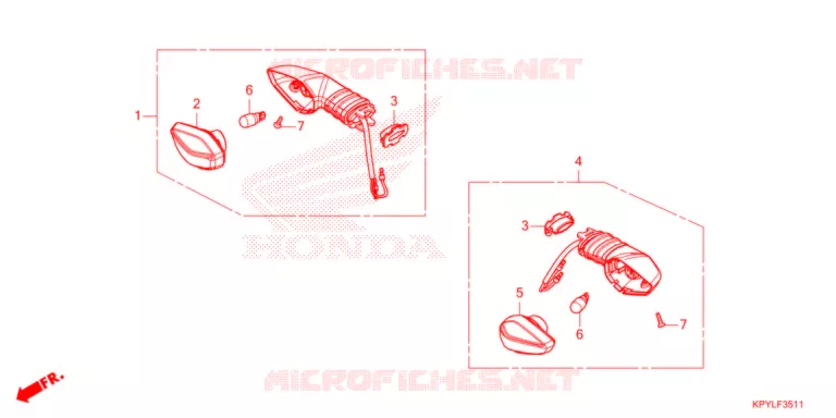 VOOR KNIPPERLICHT (CFT125MRM/MSM/MRCM) Honda MOTO 125 XRM 2024  CFT125MSM