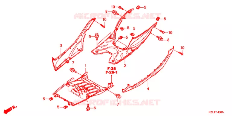 VLOER OPSTAP  Honda SCOOTER 110 SPACY 2013  NSC110CC