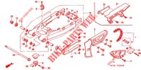 ZWAAI ARM/KETTINGKAST  voor Honda XR 250 DIRT BIKE 2006