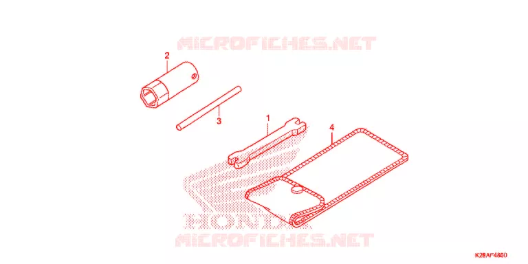 GEREEDSCHAP   Honda MOTO 125 CRF 2018  CRF125FJ