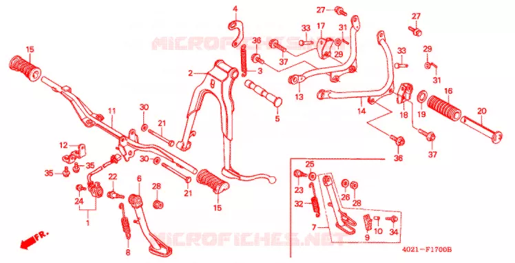 OPSTAP/STANDAARD  Honda MOTO 125 CD 1991  CD125TJ