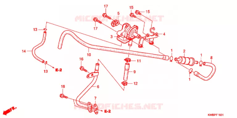 LUCHTZUIGKLEP  Honda MOTO 110 WAVE 2011  AFP110CSA