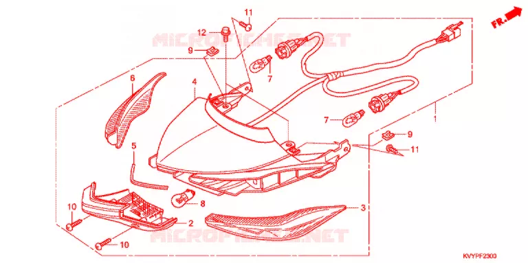 COMBINATIE LICHT  Honda SCOOTER 110 BEAT 2013  ACC110CBC