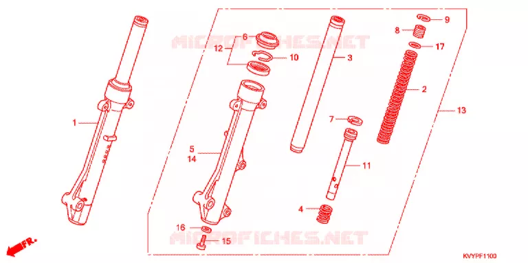 VOOR VORK  Honda SCOOTER 110 BEAT 2014  ACC110CBC