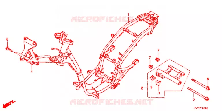 FRAME CHASSIS   Honda SCOOTER 110 BEAT 2010  ANC110CBP9