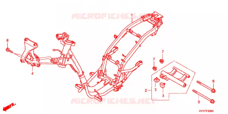 FRAME CHASSIS   Honda SCOOTER 110 BEAT 2014  ACC110CSC