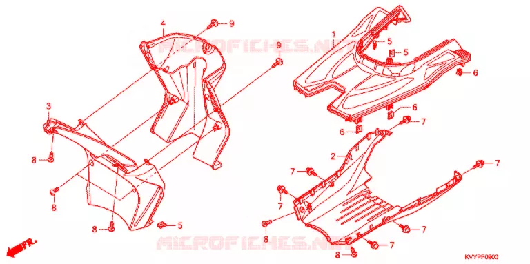 VLOER OPSTAP  Honda SCOOTER 110 BEAT 2014  ACC110CSC