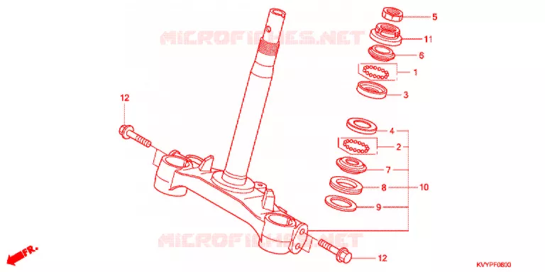STURING STANG   Honda SCOOTER 110 BEAT 2010  ANC110CSP9