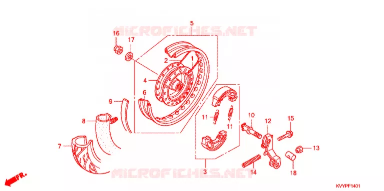 ACHTER WIEL (ANC110CSP/ACC110S) Honda SCOOTER 110 BEAT 2011  ACC110SB
