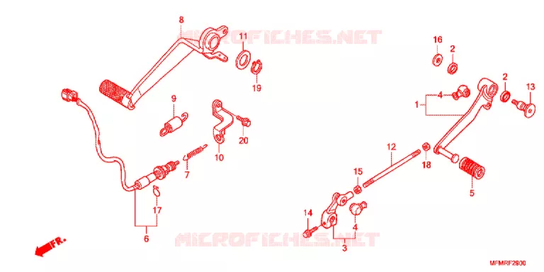 PEDAAL   Honda MOTO 400 CB 2021  CB400AL