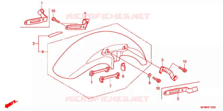 VOOR STROOMLIJNKAP   Honda MOTO 400 CB 2021  CB400AL
