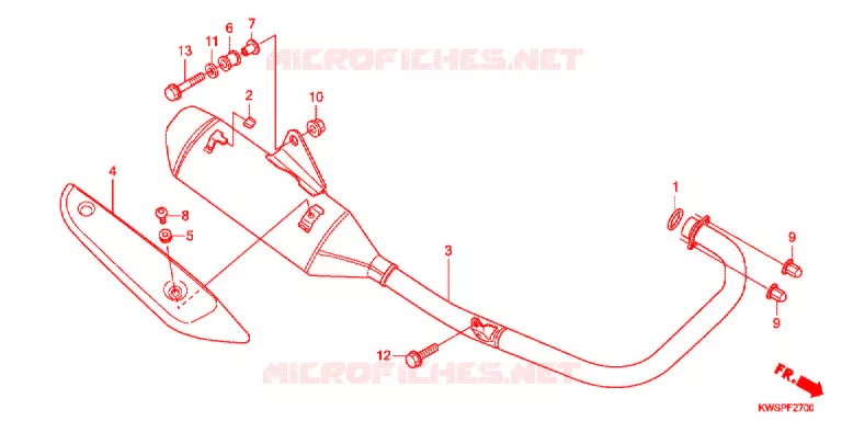 UITLAATDEMPER   Honda MOTO 110 CB 2011  CBF110MSB