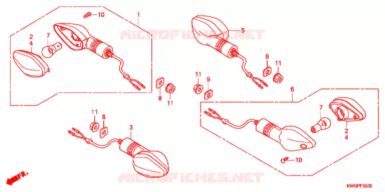 KNIPPERLICHT   Honda MOTO 110 CB 2015  CBF110MSE