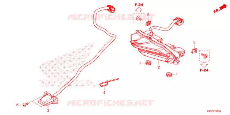 ACHTERLICHT/KENTEKEN LICHT   Honda MOTO 150 CBR 2021  CBR150RAM