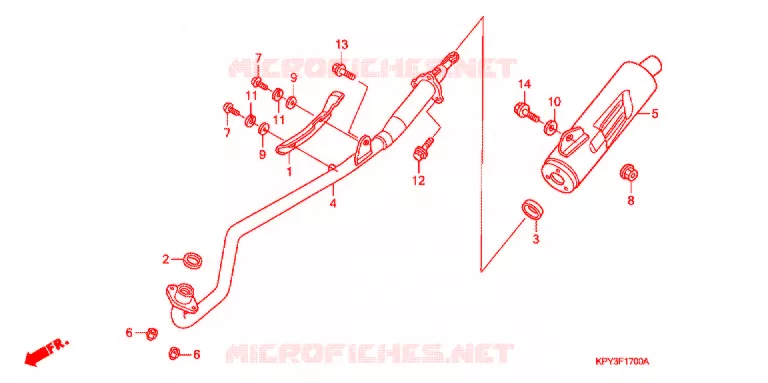 UITLAATDEMPER  (1) Honda MOTO 110 XRM 2002  CFT1102