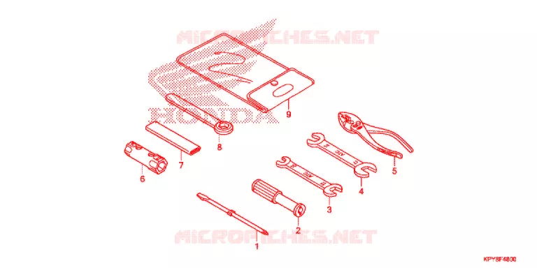 GEREEDSCHAP  Honda MOTO 125 XRM 2016  CFT125MRCE
