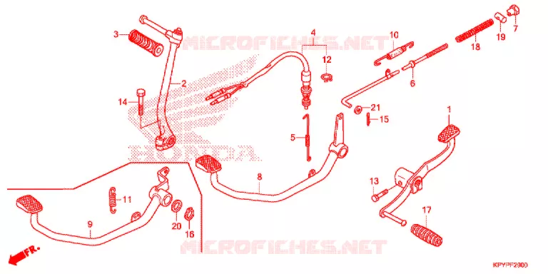 PEDAAL/KICKSTARTER ARM  Honda MOTO 125 XRM 2021  CFT125MRCL